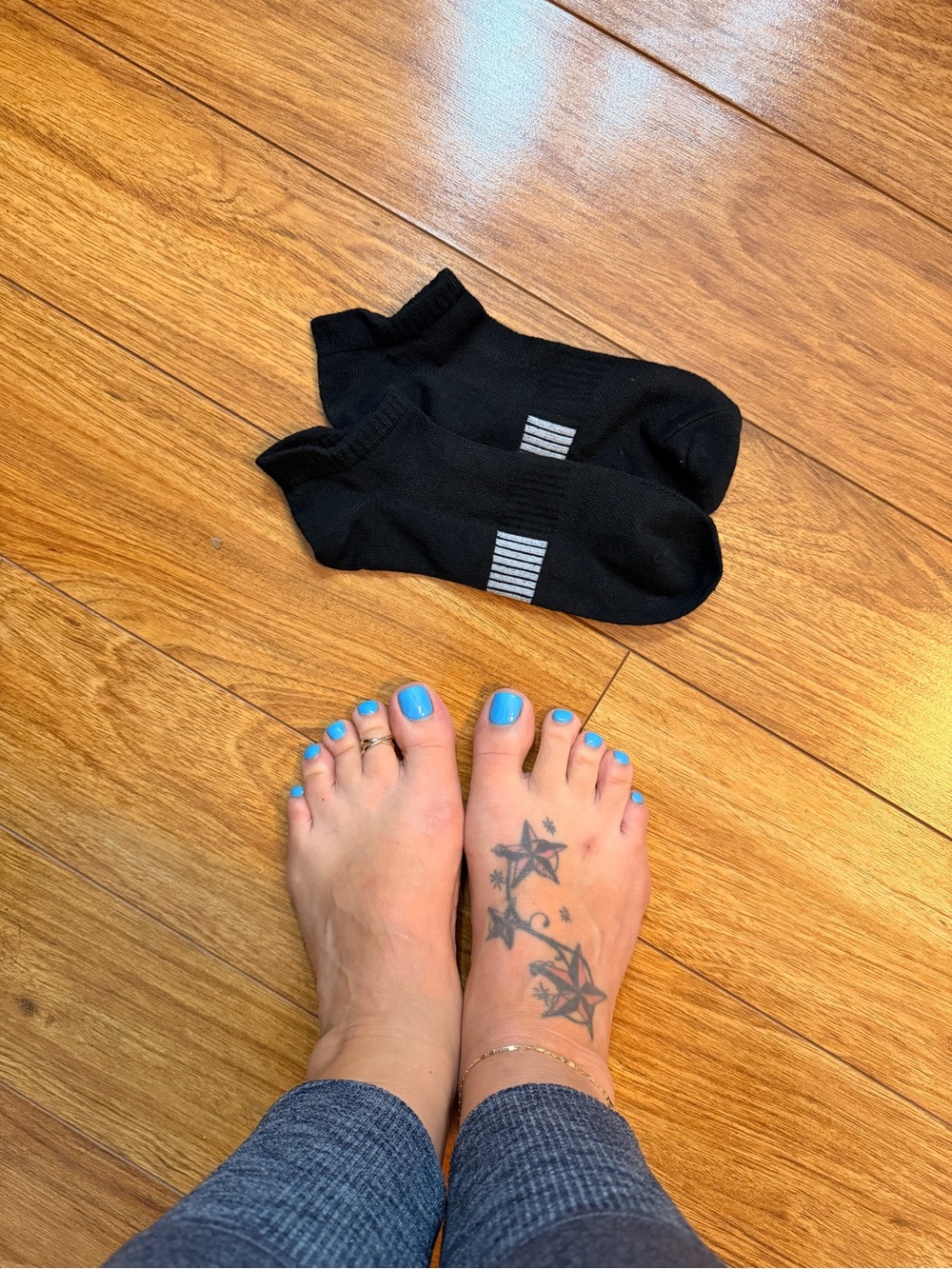 Women's Black Low-Cut No-Show Socks Well Worn